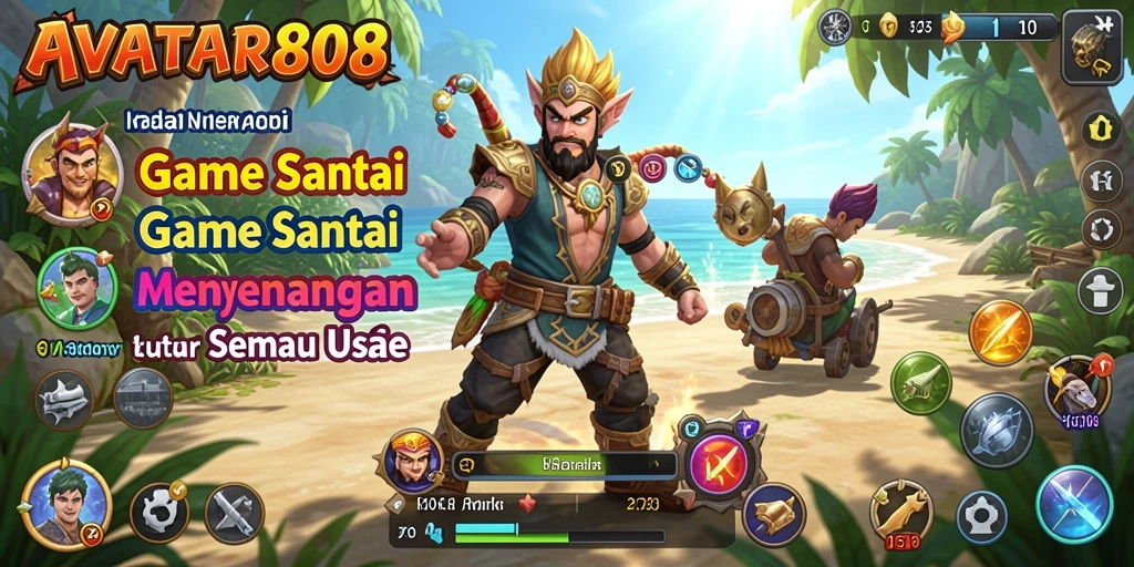 Screenshot gameplay AVATAR808 yang menggambarkan suasana bermain santai.