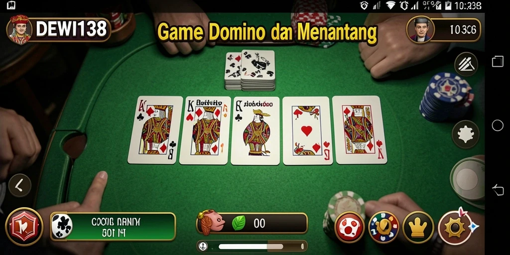 Tampilan menarik gameplay DEWI138 menunjukkan aksi permainan Domino yang seru.