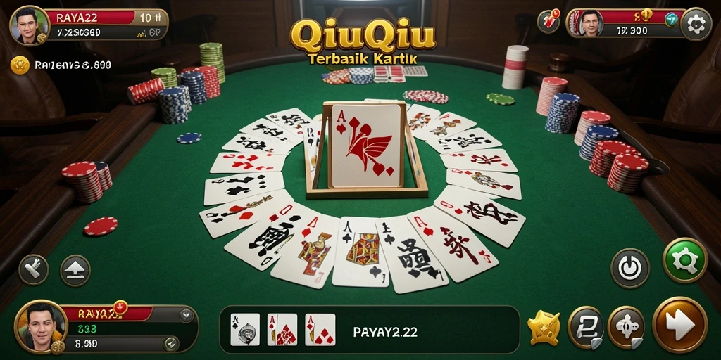 Tampilan gameplay QiuQiu yang menarik dan interaktif.